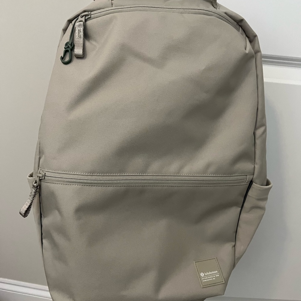 Lululemon Large Double Zip Sage Backpack